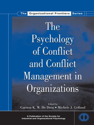 cover image of The Psychology of Conflict and Conflict Management in Organizations